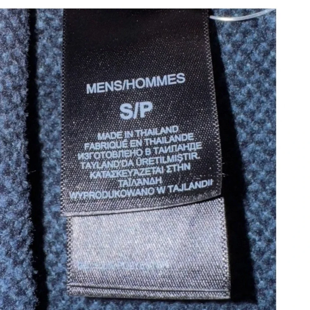 The North‎ Face Mens Fleece Jacket Full Zip Blue Gray Size S/P Soft Outdoors